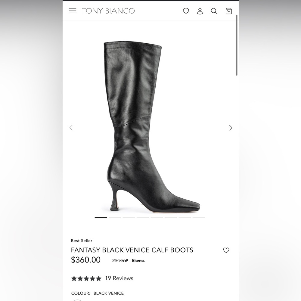 NEW TONY BIANCO high calf boots